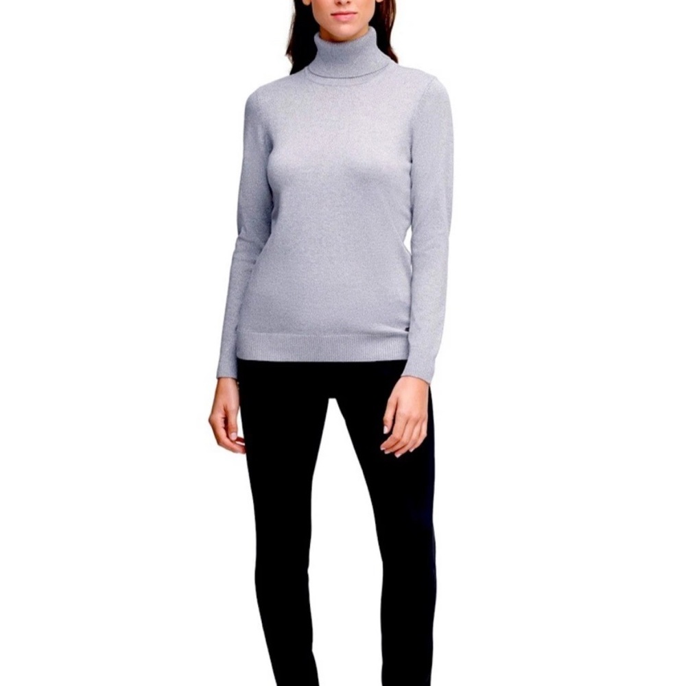 Calvin Klein Silver Turtleneck